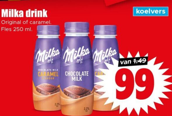 Milka   chocolademelk folder aanbieding bij  Dirk - details