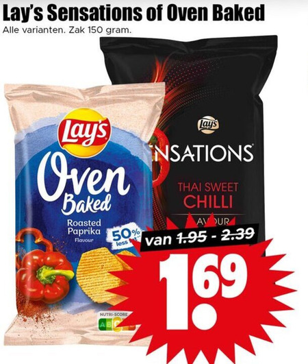 Lays   chips folder aanbieding bij  Dirk - details