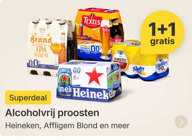 Brand   alcoholvrij bier, blikje bier folder aanbieding bij  Picnic - details