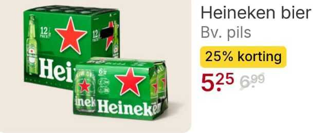 Heineken   blikje bier folder aanbieding bij  Picnic - details
