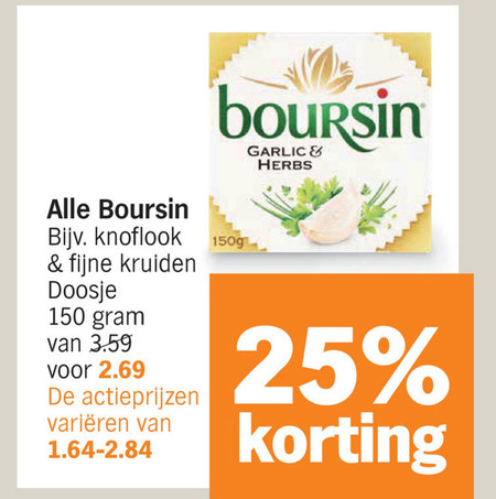 Boursin   roomkaas folder aanbieding bij  Albert&nbsp;Heijn - details