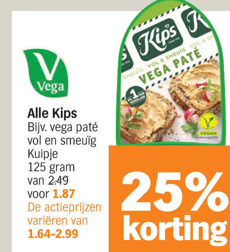 Kips   vegetarisch, pate folder aanbieding bij  Albert&nbsp;Heijn - details