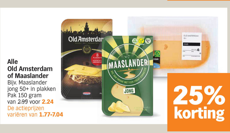 Maaslander   kaas, kaasplakken folder aanbieding bij  Albert&nbsp;Heijn - details
