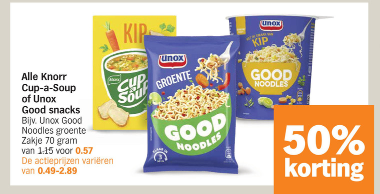 Cup a Soup   soep, noodles folder aanbieding bij  Albert&nbsp;Heijn - details
