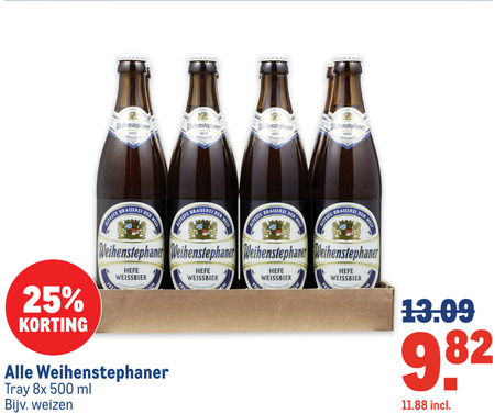 Weihenstephaner   witbier folder aanbieding bij  Makro - details