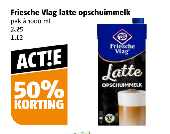 Friesche Vlag   melkschuim folder aanbieding bij  Poiesz - details