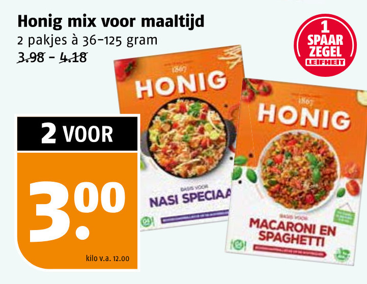 Honig   maaltijdmix folder aanbieding bij  Poiesz - details