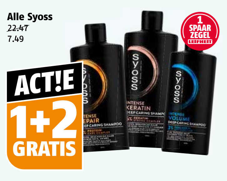 Syoss   shampoo folder aanbieding bij  Poiesz - details
