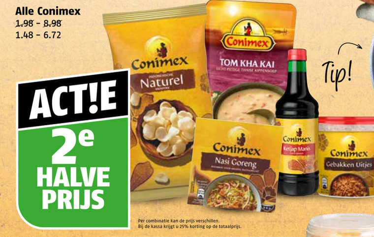 Conimex   kroepoek, maaltijdmix folder aanbieding bij  Poiesz - details