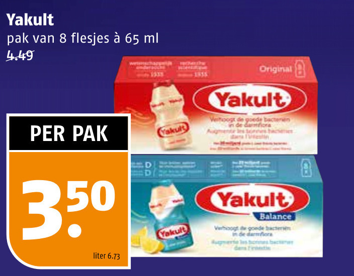 Yakult   drinkyoghurt folder aanbieding bij  Poiesz - details