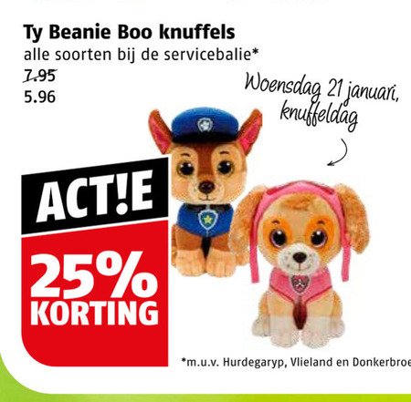 Ty Beanie Boo   pluche en knuffels folder aanbieding bij  Poiesz - details