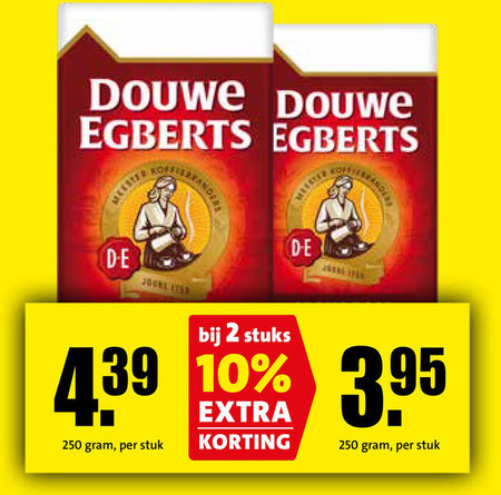 Douwe Egberts   koffie folder aanbieding bij  Boni - details