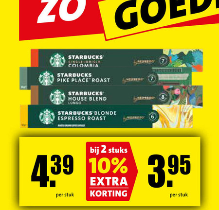 Starbucks   koffiecups folder aanbieding bij  Boni - details