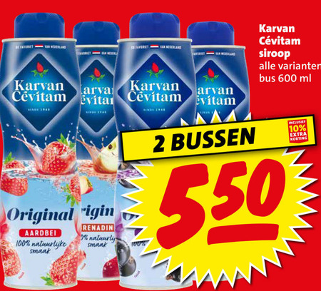 Karvan Cevitam   limonadesiroop folder aanbieding bij  Boni - details
