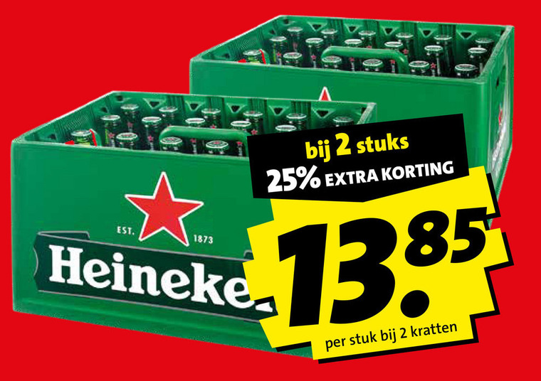 Heineken   krat bier folder aanbieding bij  Boni - details