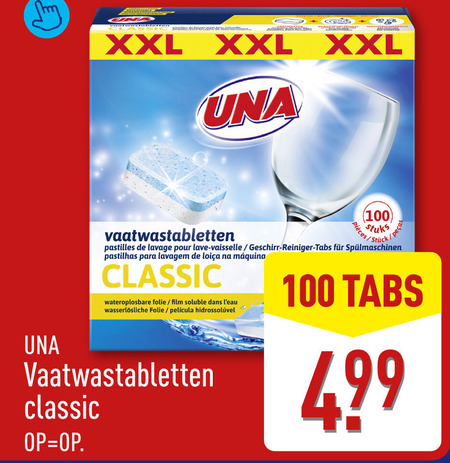 Una   vaatwasmiddel folder aanbieding bij  Aldi - details