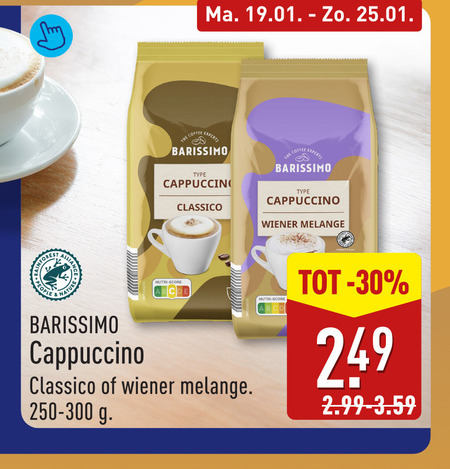 Barissimo   oploskoffie folder aanbieding bij  Aldi - details