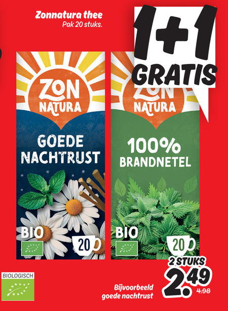 Zonnatura   thee folder aanbieding bij  Dekamarkt - details