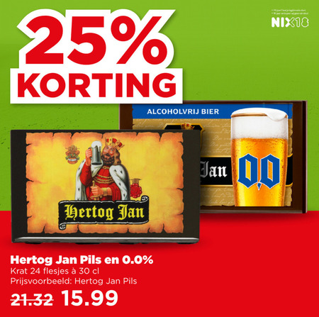 Hertog Jan   alcoholvrij bier, krat bier folder aanbieding bij  Plus - details