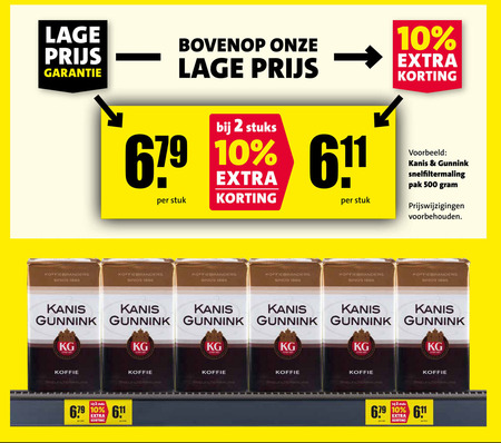 Kanis en Gunnink   koffie folder aanbieding bij  Nettorama - details