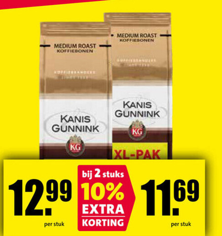Kanis en Gunnink   koffiebonen folder aanbieding bij  Nettorama - details
