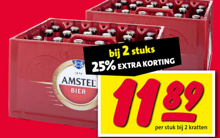 Amstel   krat bier folder aanbieding bij  Nettorama - details
