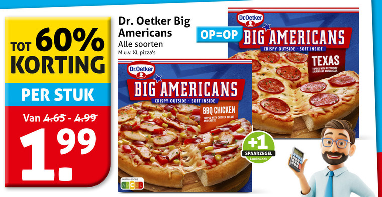 Dr Oetker   diepvriespizza folder aanbieding bij  Hoogvliet - details