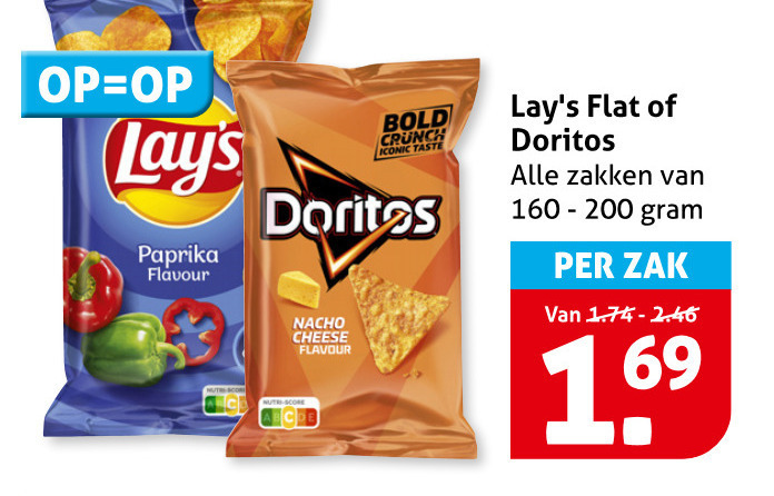 Lays   chips folder aanbieding bij  Hoogvliet - details