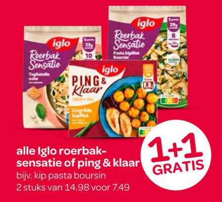 Iglo   diepvriesmaaltijd folder aanbieding bij  Spar - details