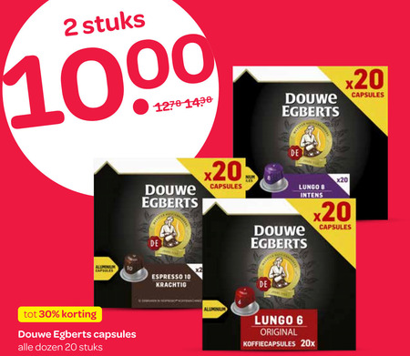 Douwe Egberts   koffiecups folder aanbieding bij  Spar - details