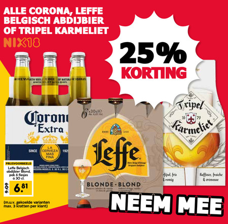 Leffe   speciaalbier, krat bier folder aanbieding bij  MCD&nbsp;Supermarkt&nbsp;Basis - details