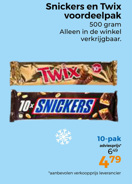 Twix   chocoladereep folder aanbieding bij  Trekpleister - details