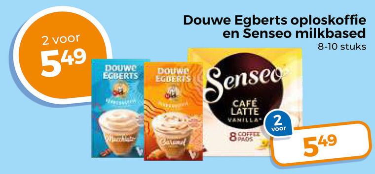 Douwe Egberts Senseo   oploskoffie, koffiepad folder aanbieding bij  Trekpleister - details
