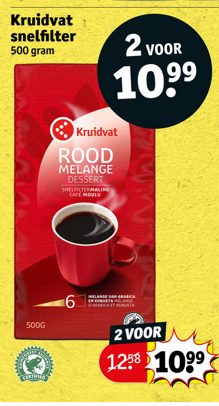 Kruidvat Huismerk   koffie folder aanbieding bij  Kruidvat - details