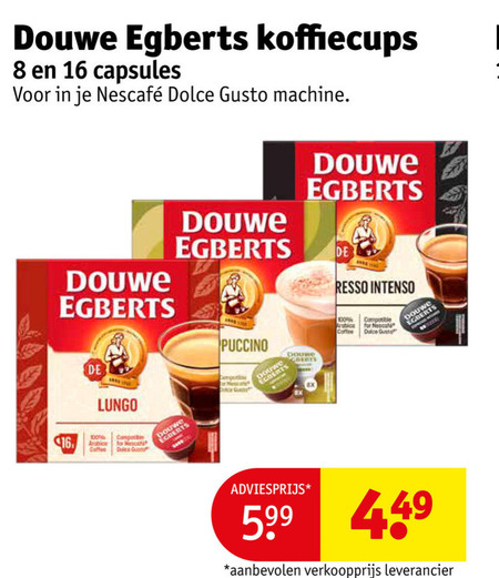 Douwe Egberts   dolce gusto capsules folder aanbieding bij  Kruidvat - details
