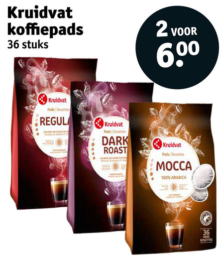 Kruidvat Huismerk   koffiepad folder aanbieding bij  Kruidvat - details