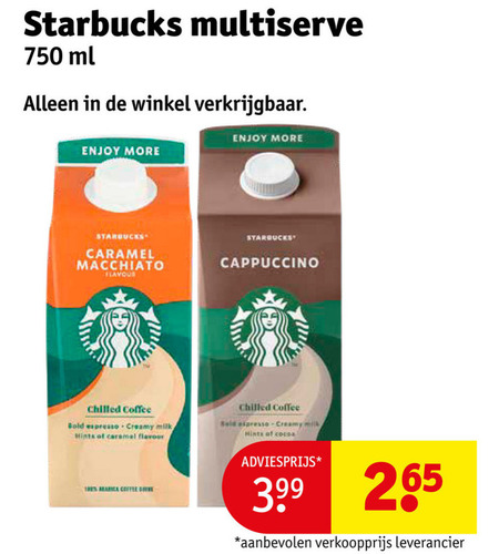 Starbucks   ijskoffie folder aanbieding bij  Kruidvat - details