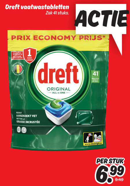 Dreft   vaatwasmiddel folder aanbieding bij  Dekamarkt - details