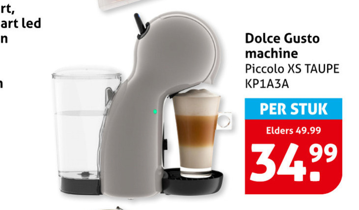 Krups   dolce gusto apparaat folder aanbieding bij  Hoogvliet - details