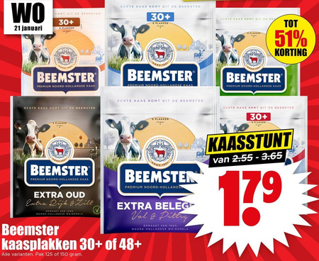 Beemster   kaasplakken folder aanbieding bij  Dirk - details