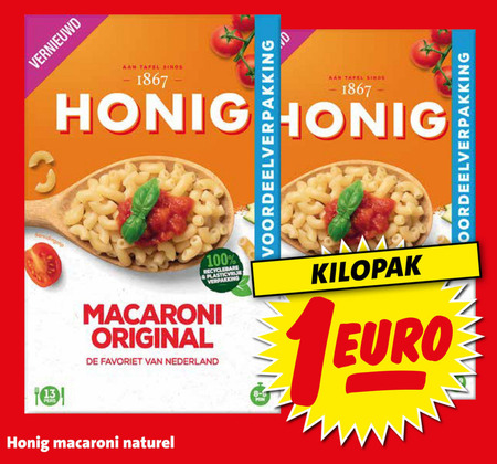 Honig   macaroni folder aanbieding bij  Boni - details