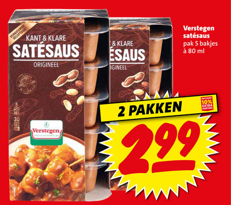 Verstegen   satesaus folder aanbieding bij  Boni - details
