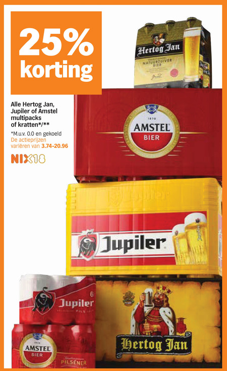 Amstel   krat bier folder aanbieding bij  Albert&nbsp;Heijn - details