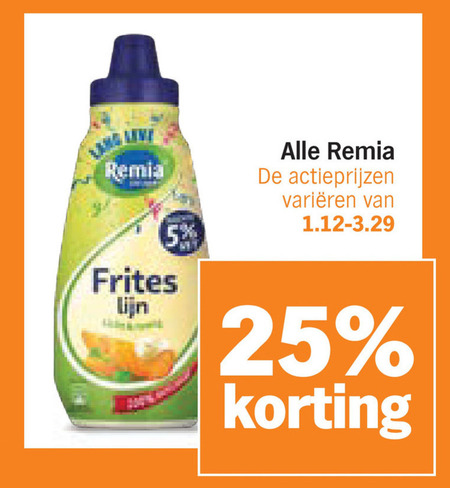 Remia   snacksaus folder aanbieding bij  Albert&nbsp;Heijn - details