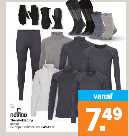Nomad   heren thermo t-shirt, herenthermobroek folder aanbieding bij  Albert&nbsp;Heijn - details