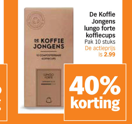De Koffiejongens   koffiecups folder aanbieding bij  Albert&nbsp;Heijn - details