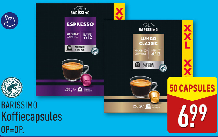 Barissimo   koffiecups folder aanbieding bij  Aldi - details