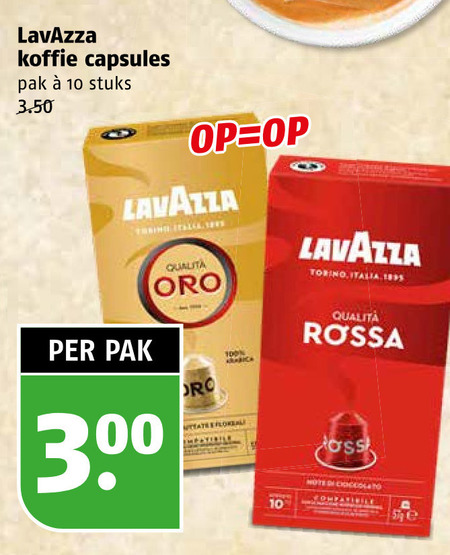 Lavazza   koffiecups folder aanbieding bij  Poiesz - details