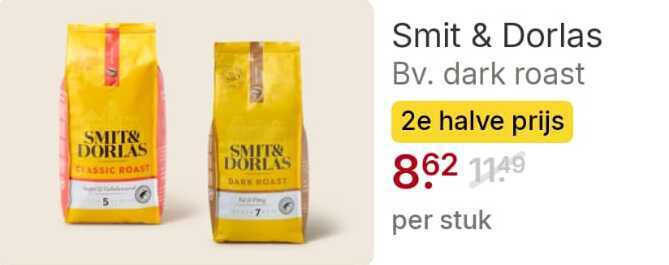 Smit en Dorlas   koffiebonen folder aanbieding bij  Picnic - details