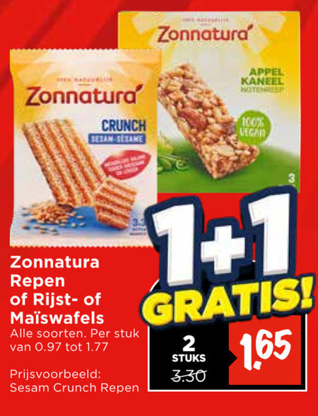 Zonnatura   mueslireep folder aanbieding bij  Vomar - details